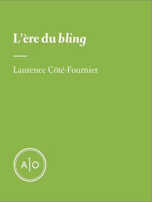cover image of L'ère du bling